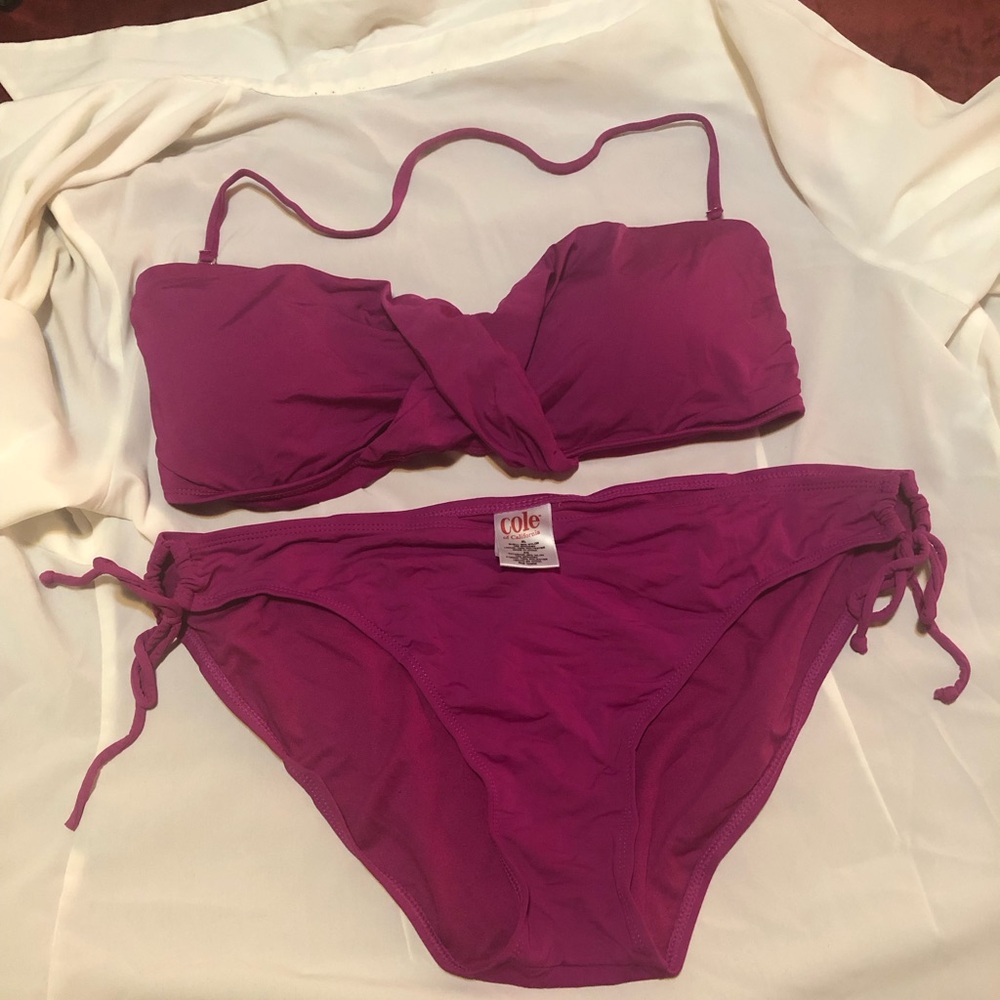 Women Two Piece Fushsia Bikini Set - Picture 4 of 5